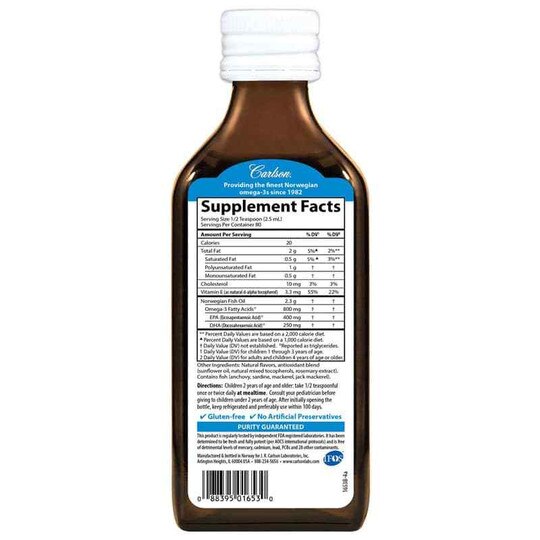 Kid's Fish Oil 800 Mg Omega-3s Orange, CL